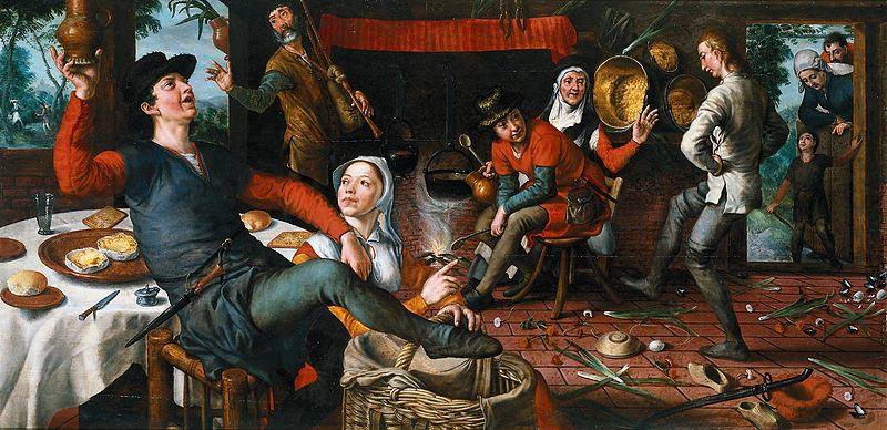 Pieter Aertsen The Egg Dance. oil painting picture